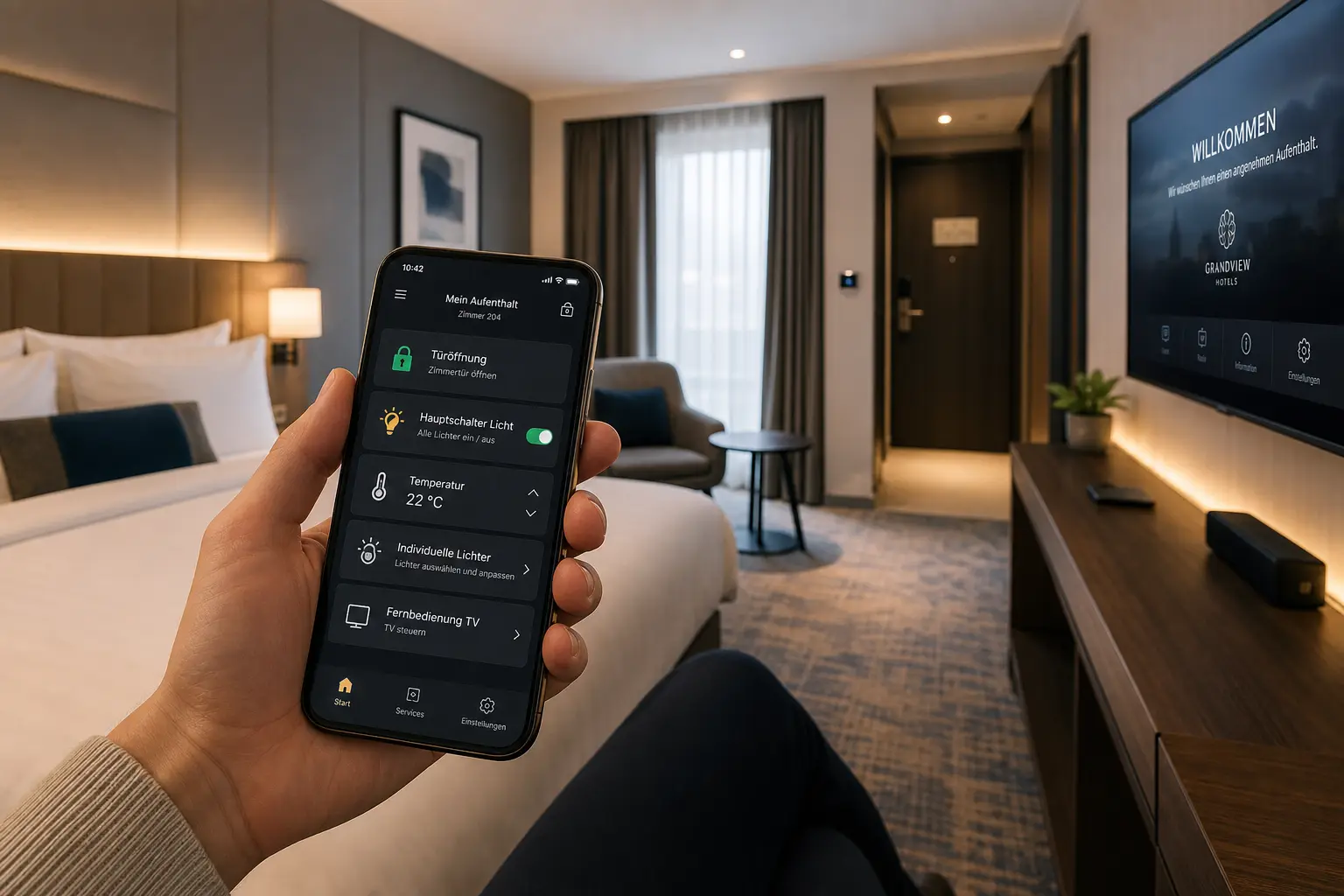 Raumsteuerung mit Handy